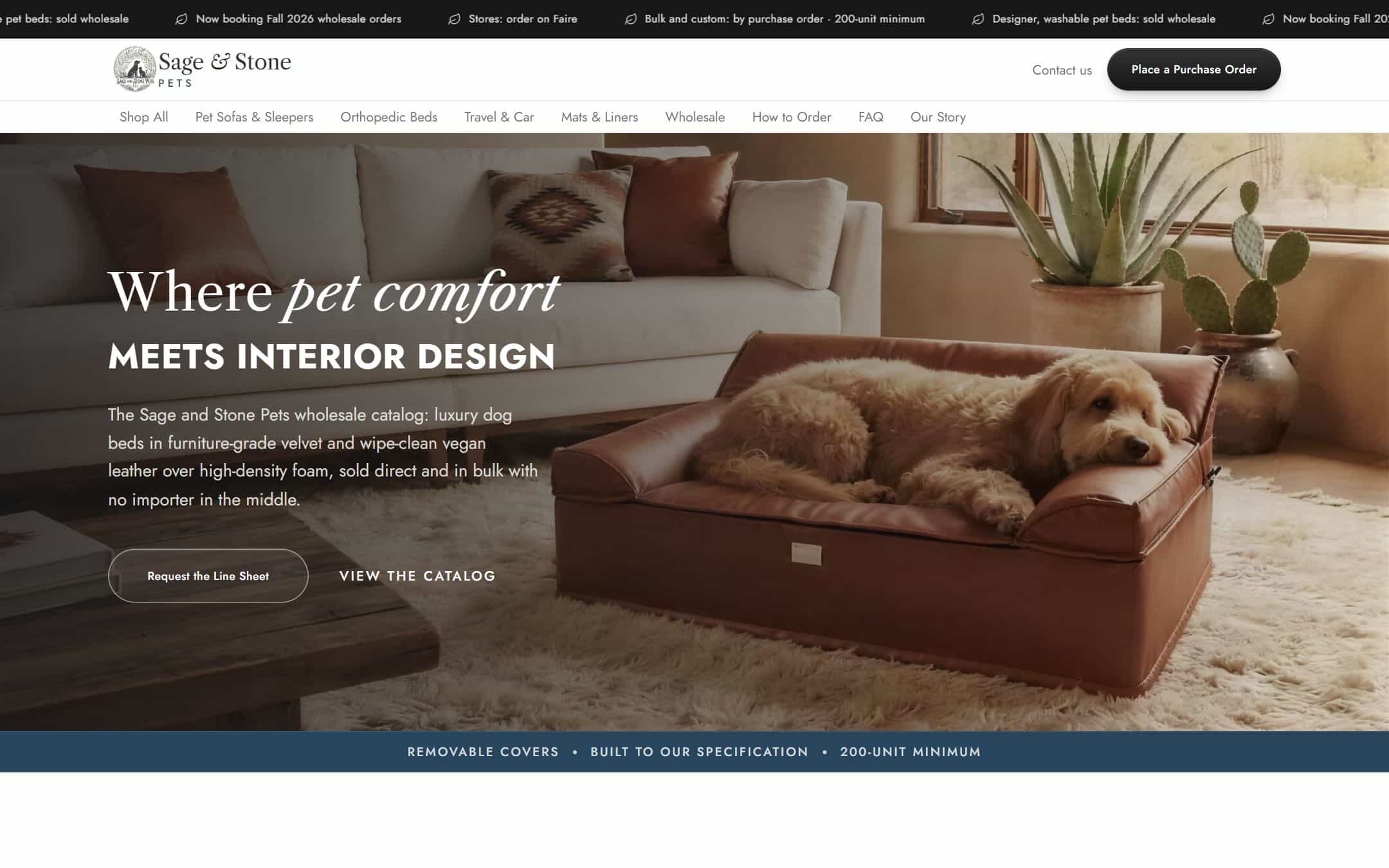 Sage & Stone Pets online store built by KORB Digital