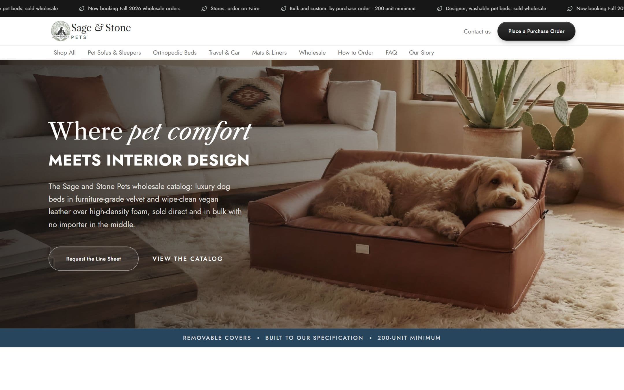 Sage & Stone Pets online store designed and built by KORB Digital